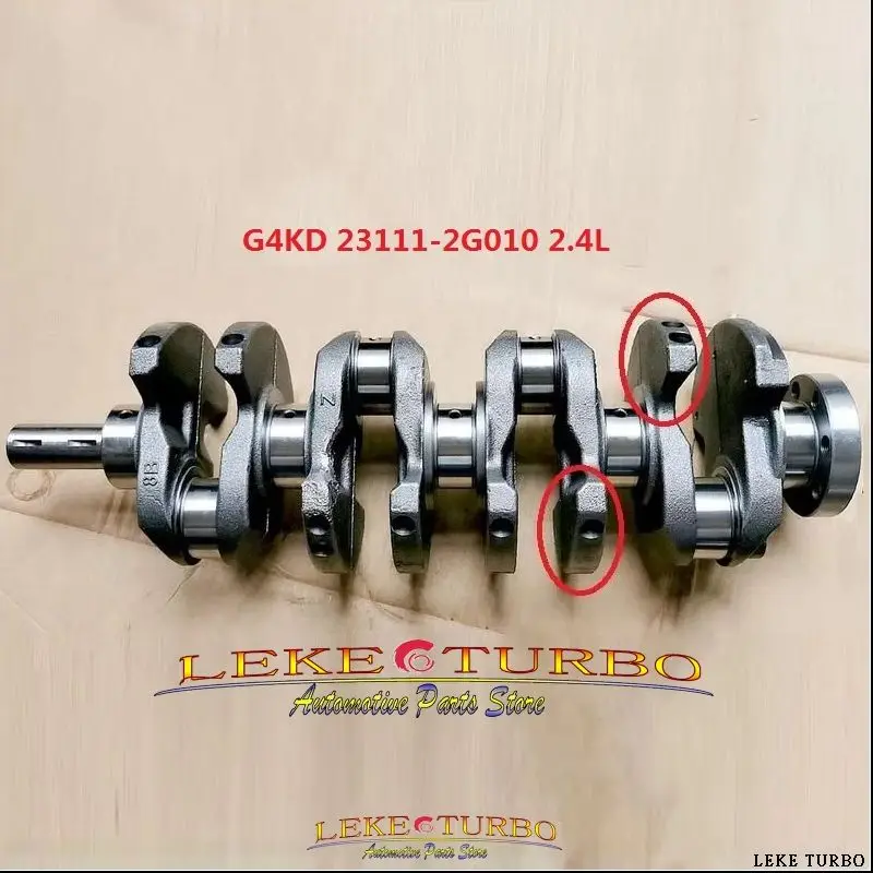 2 kinds G4KD Engine Crankshaft 23111-2G000 231112G000 2.0L or  23111-2G010 231112G010 2.4L For Hyundai IX35 For Kia 2.0L CVVT