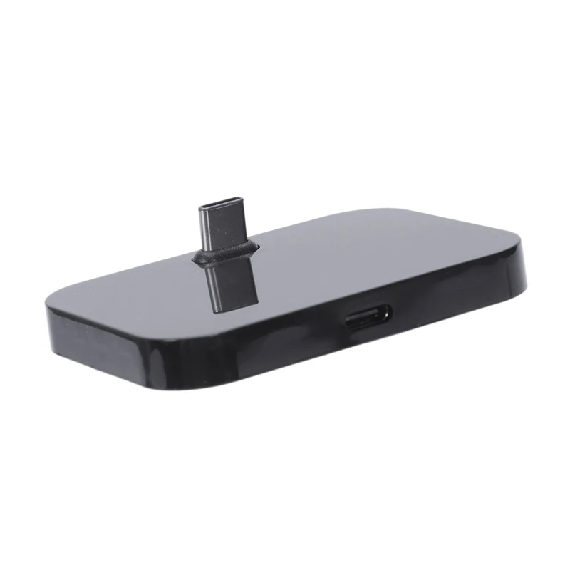 AA58 Mobile Phone Desktop Type-C Charger Stand Holder Cellphone Usb-C Charging Docking Station Black