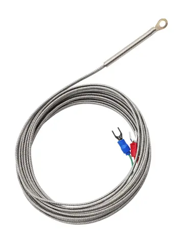 5mm Hole Washer Temperature Sensor PT100 K J Type Thermocouple 1m 2m 3m 4m 5m Cable Wire Industrial Temperature Sensor VaneAims