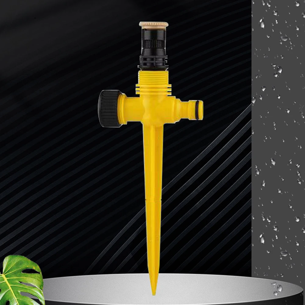 

5pcs Auto Irrigation System 360 Degree Rotation Tripod Sprinkler Corrosion Resistant Easy Install for Garden Lawn