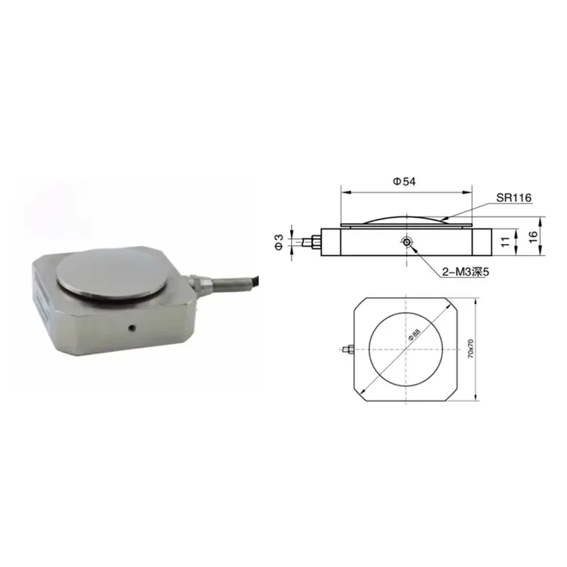 GPF905A Aluminum 4-20mA output Pedal force sensor