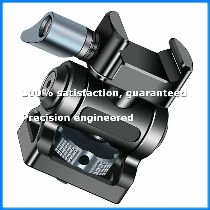 Universal for Clamp Quick Release Camera Field Monitor Mount Holder 360 Rotation 180° Tilt for Phone Mic-ABAM