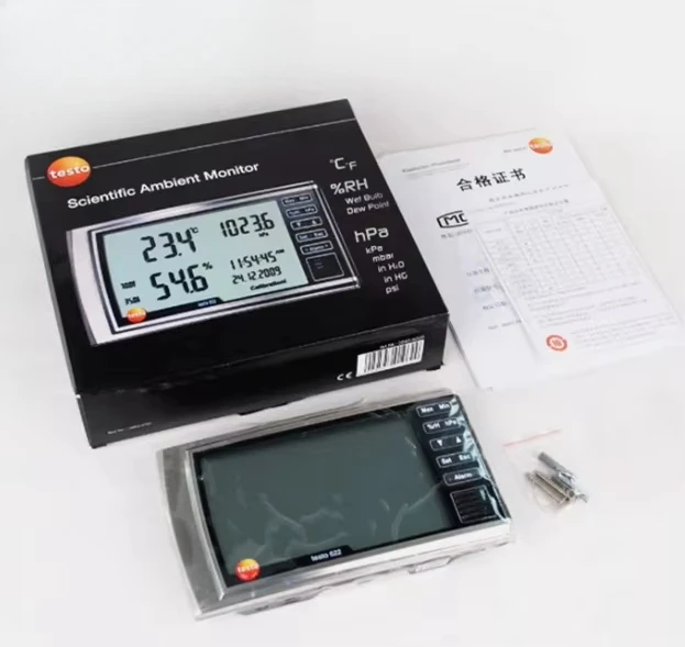 Testo 623 622 Testo 623 Digitales Thermohygrometer Hygrometer Histogramm Stock