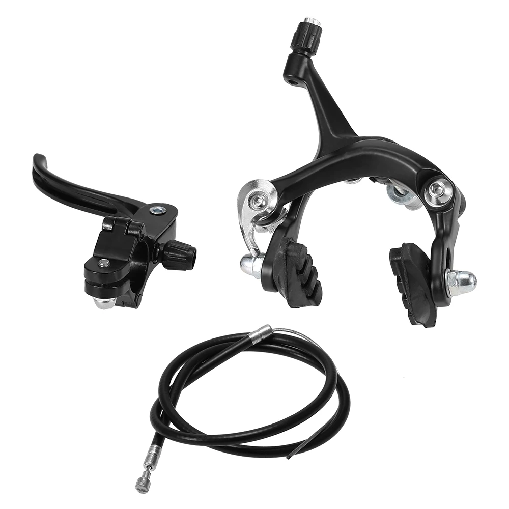 

Dropship-2 Set Road Bike Cruiser Brake Set Bike Brake Kit Bike Caliper Brake Kit Side Pull Brake Set For Most Fixie Bike Black F