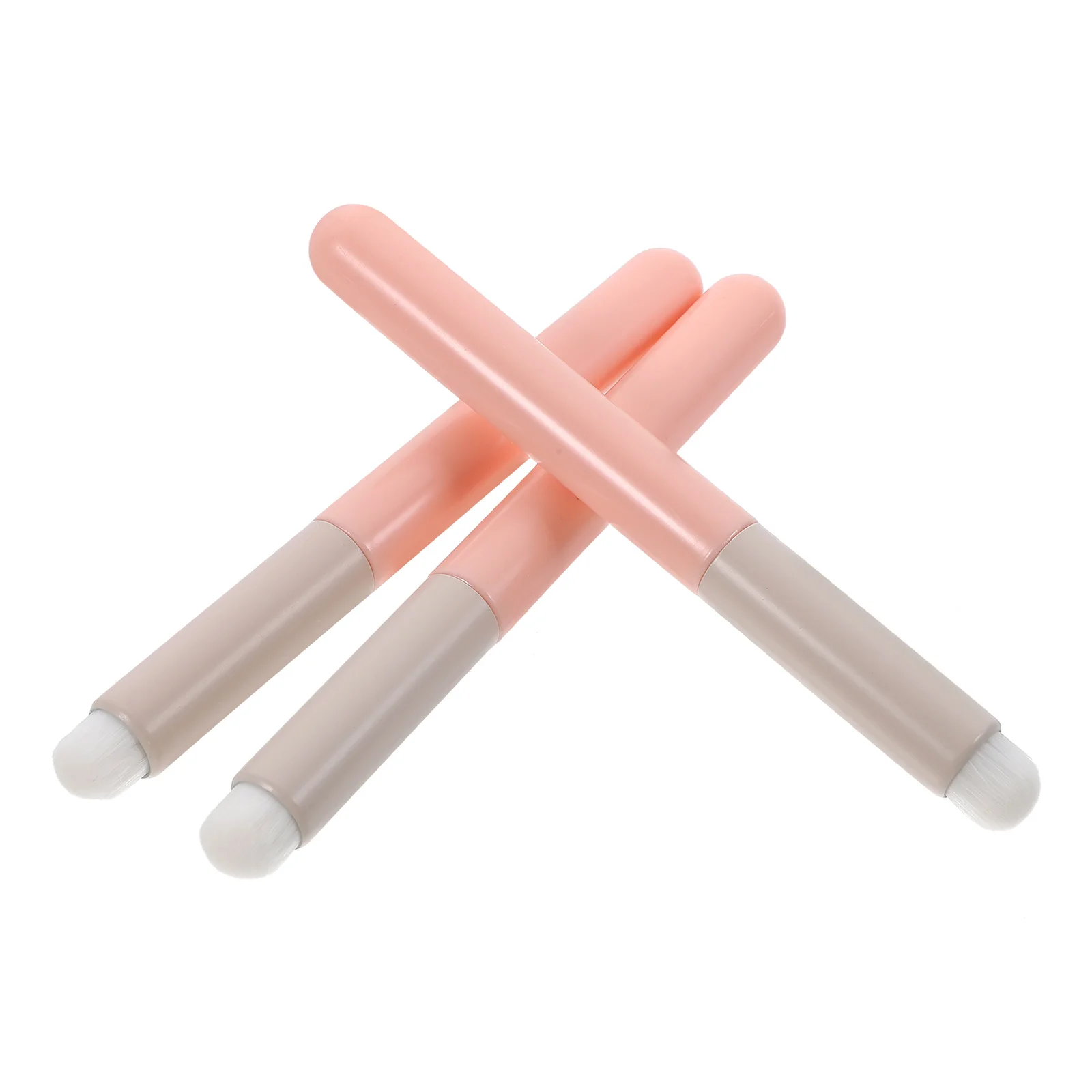 Conjunto de 3 Pincéis para Lábios Aplicador Ergonômico de Batom para Mulheres Pincel de Maquiagem de Fácil Manuseio para Gloss Labial Bálsamo Creme Corretivo em Movimento