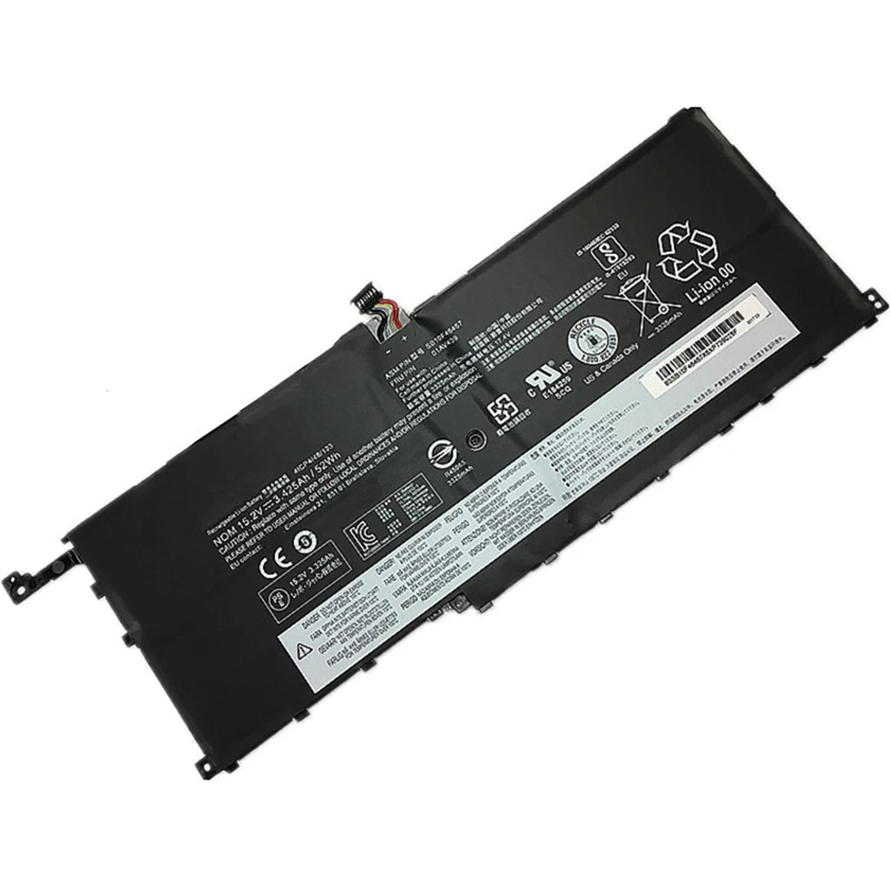 SB10F46466 00HW028 Laptop Battery 15.2V 52Wh For Lenovo ThinkPad X1 Carbon 4th Gen 2016 X1 Yoga 1st 2nd Series 00HW029 01AV409