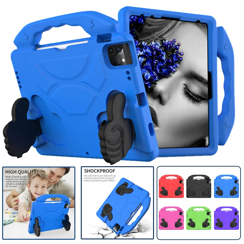 

Чехол для iPad 2025 Air 11 M3 Air7 11-го поколения Air 13 AIR 4 5 10,9 10TH Air7 6 5TH 9,7 8 9 10,2 PRO 11 12,9 Силиконовая подставка EVA