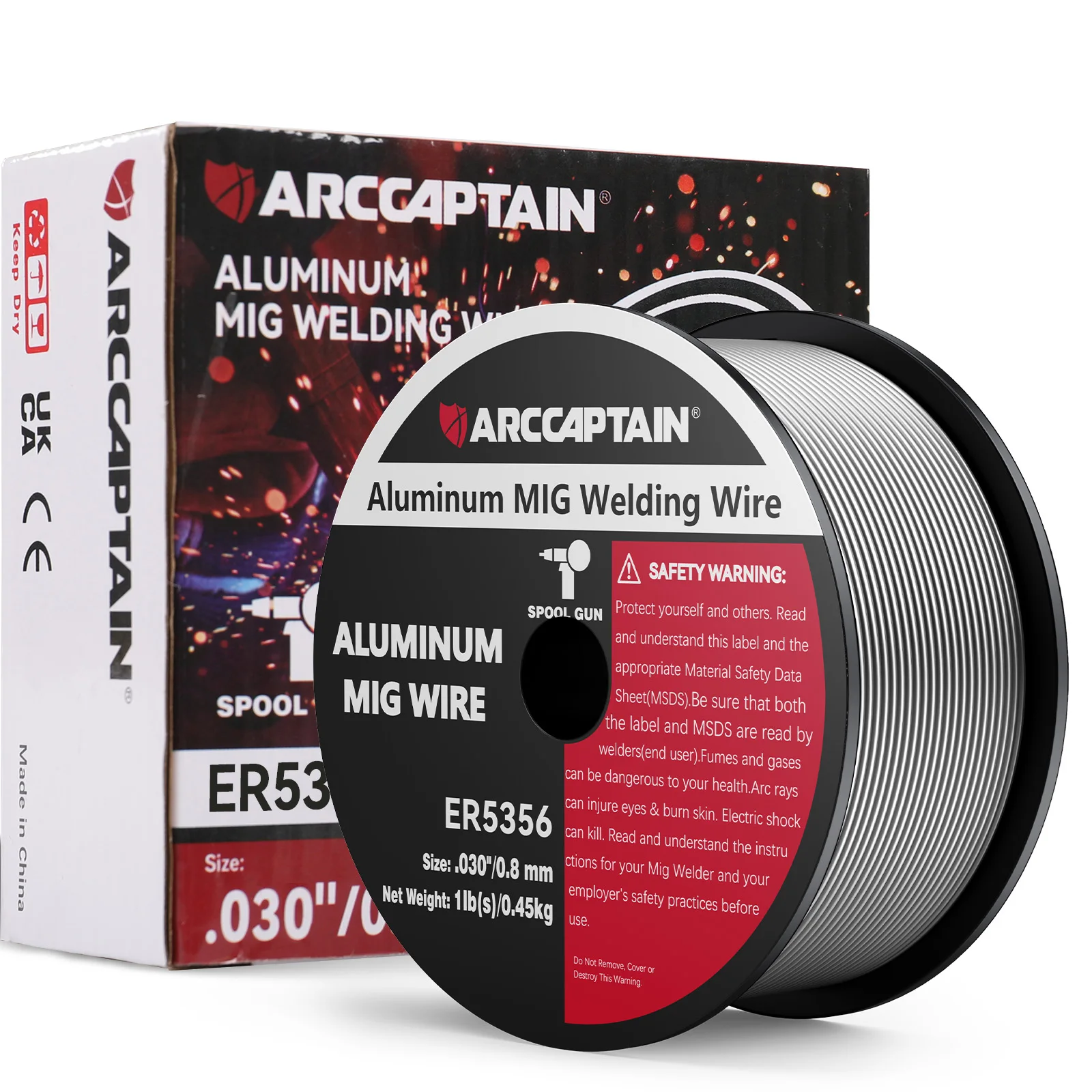ARCCAPTAIN ER5356 fil de soudage MIG en aluminium diamètre 0.8/0.9mm pour Machine à souder bobine pistolet à souder accessoires de soudeur
