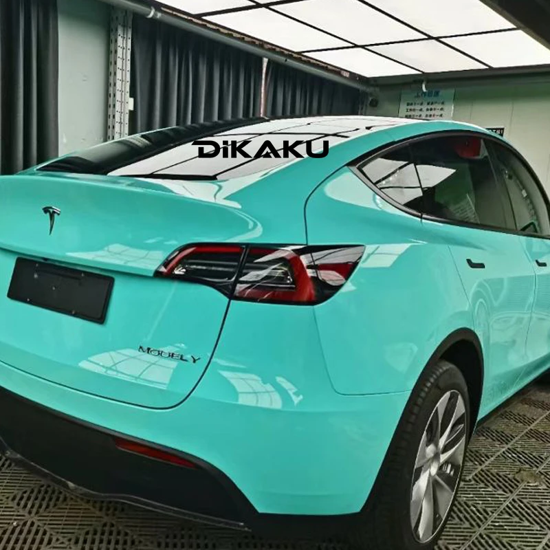 

Highest Quality Super Glossy Crystal Miami Teal Premium Vinyl Wrap Foil With Air Free Bubble For Vehicle And Motorcycle