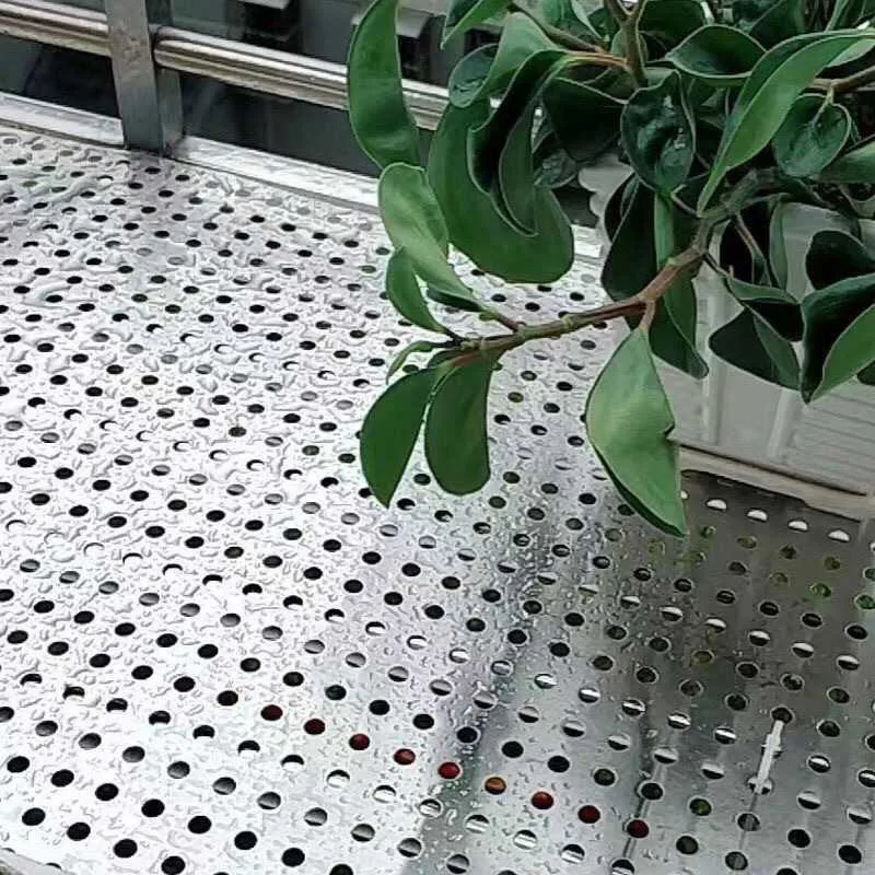 Thin Decor round hole Never rusting stainless steel 304 Perforated metal backing plate sheet mesh roll for roof balcony kitchen