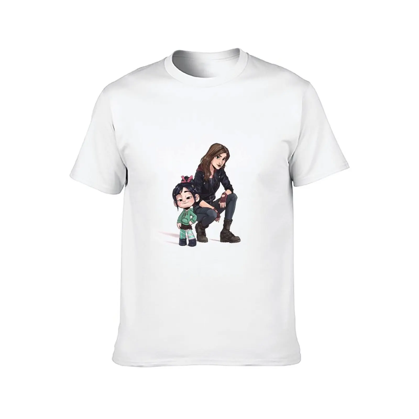 Vanellope & Shank T-Shirt anime clothes for a boy vintage graphic tee Luxury man men clothing