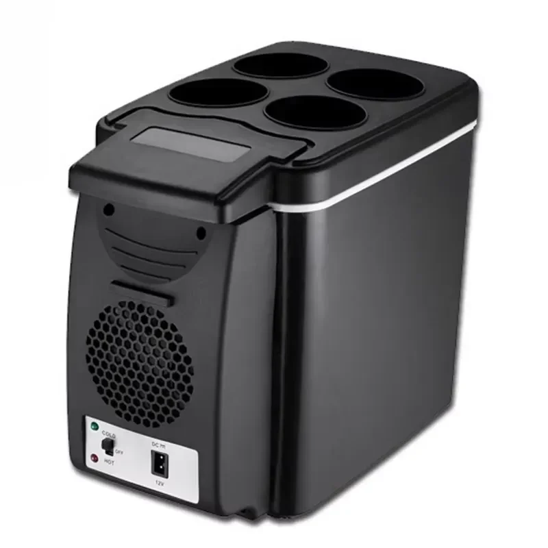 6L Portable Car Refrigerator 12V Mini Fridge Hot Cold Cooler Box Semiconductor Ice Maker for Home Travel Camping Auto Use 8L