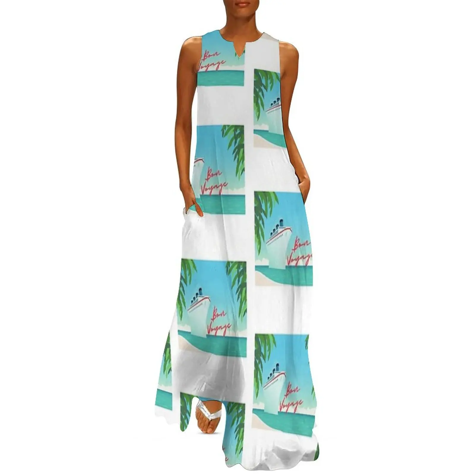 

Bon Voyage Long Dress womens clothing women's luxury party dress birthday dress Aesthetic clothing