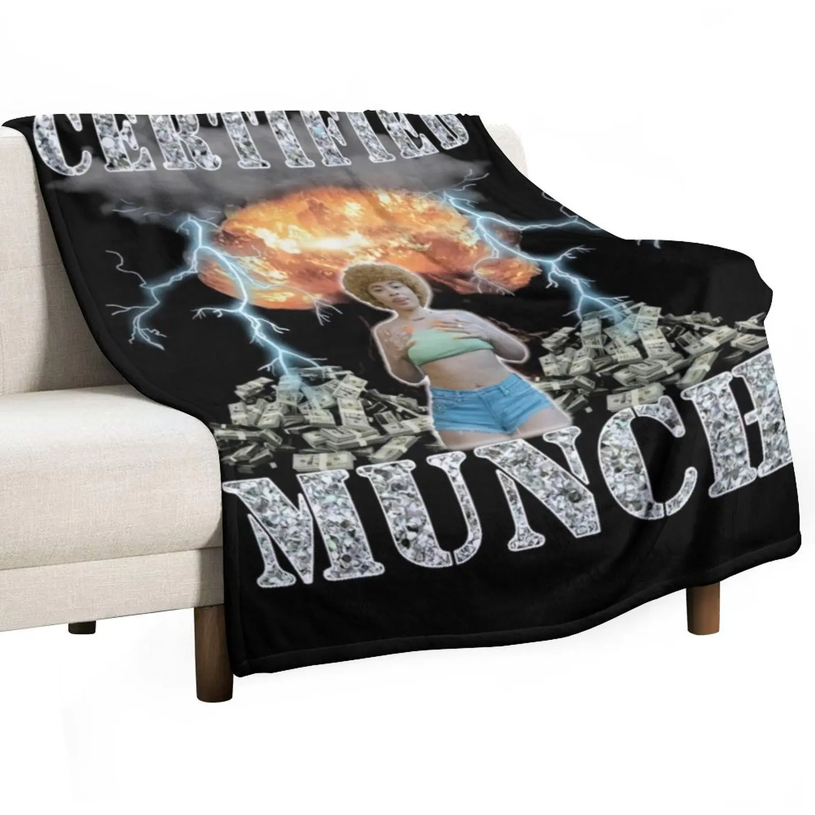 

Certified Munch Throw Blanket All Weather Soft Throw Blanket for Sofa