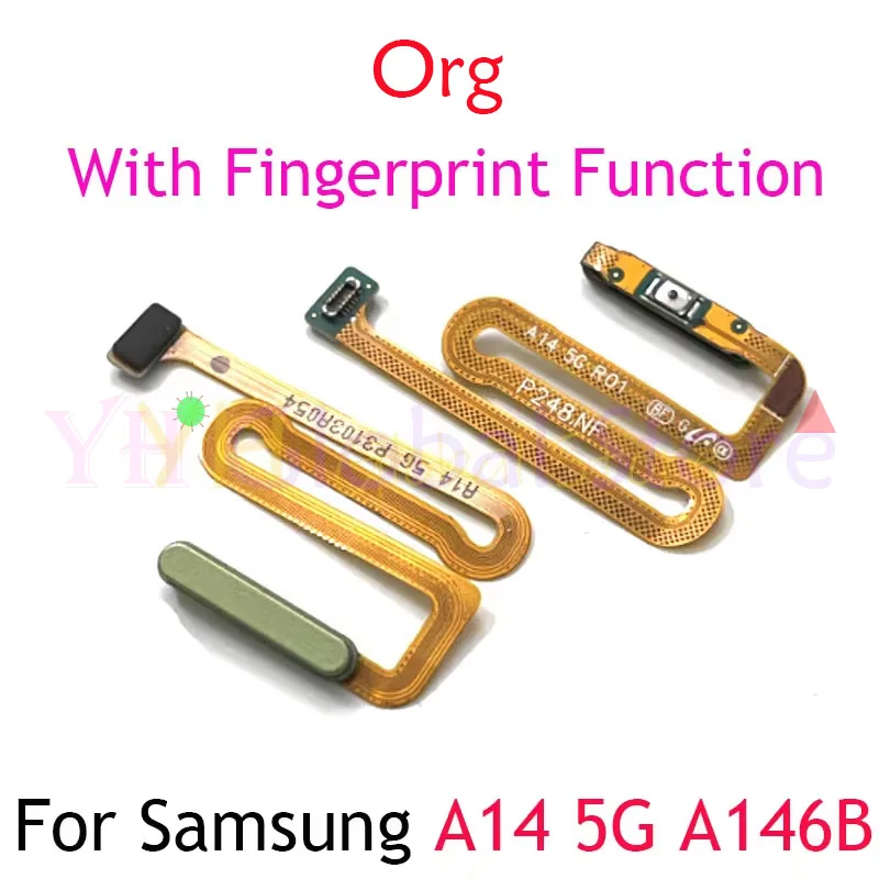 Org For Samsung Galaxy A14 4G A145F 5G A146B A146 Home Button Fingerprint Touch ID Sensor Flex Cable