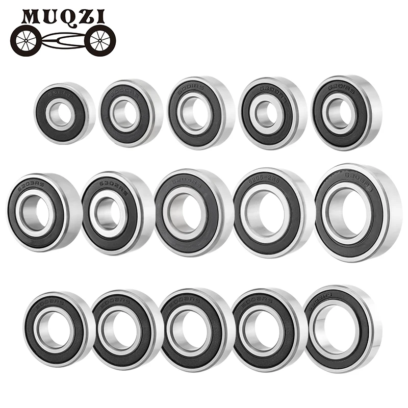 MUQZI-piezas de reparación de buje delantero y trasero para bicicleta, 4 piezas, 608RS, 6000RS, 6001RS, 6002RS, 6003RS, 6003RS, 6200RS, 6201RS, 6202RS, 6203RS, 6300RS