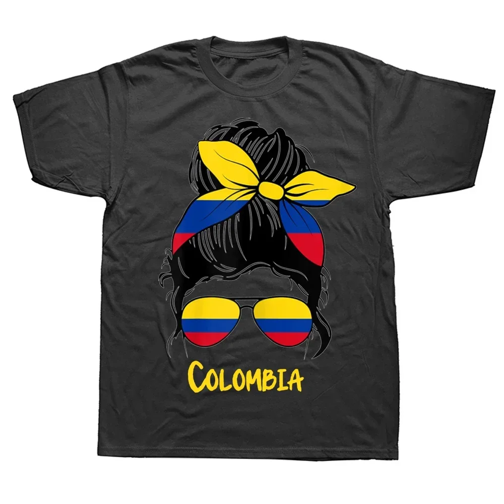 Graphic Cotton Streetwear Short Sleeve Birthday Gifts T-shirt Mens Clothing Funny Colombiana Colombian Girl Colombia T Shirts