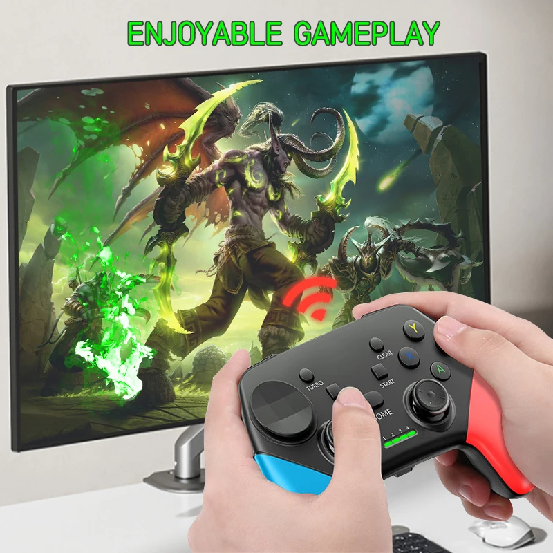 Mando inalámbrico Bluetooth para juegos de PC, Gamepad para Win10 11 PC, Steam Switch deck Yuzu Ryujinx, Joystick