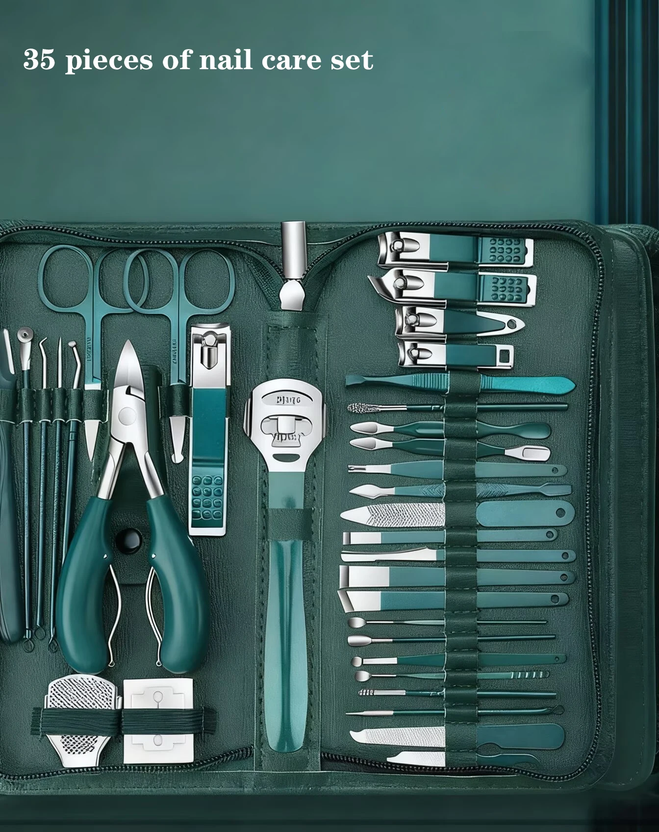 Juego de cortaúñas nuevo y de alta gama para uso doméstico, embalaje original, juego completo de herramientas para uñas y cortaúñas especializadas.