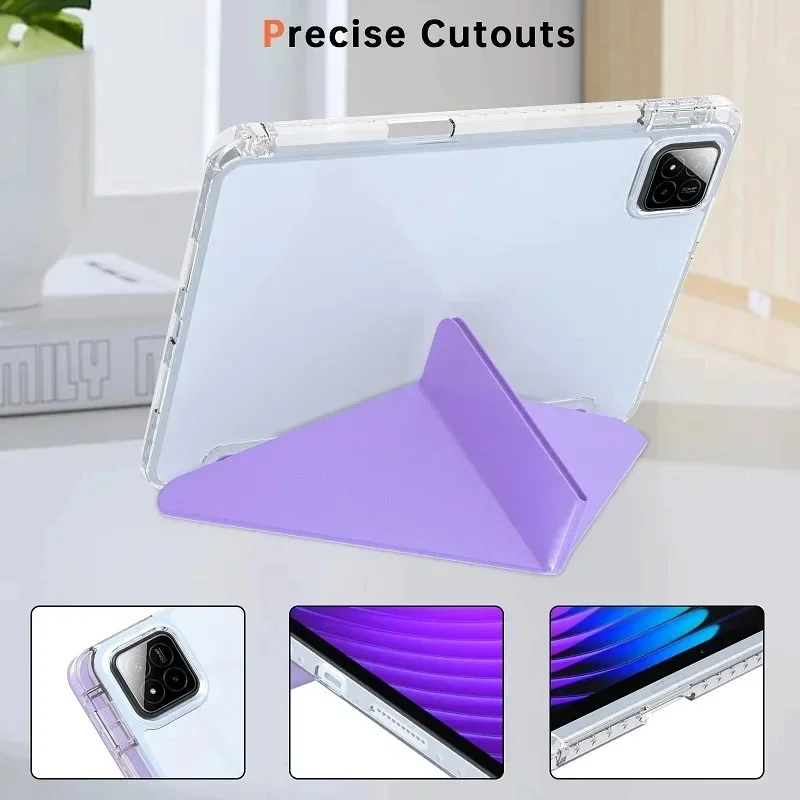 Für Lenovo Tab M11 TB330FU Smart Cover Tab Idea 11 TB336ZU Xiaoxin 11 2024 2025 GT 11.1 Pro 13 Wake UP mit Stifthalter-Hülle – Detail 4