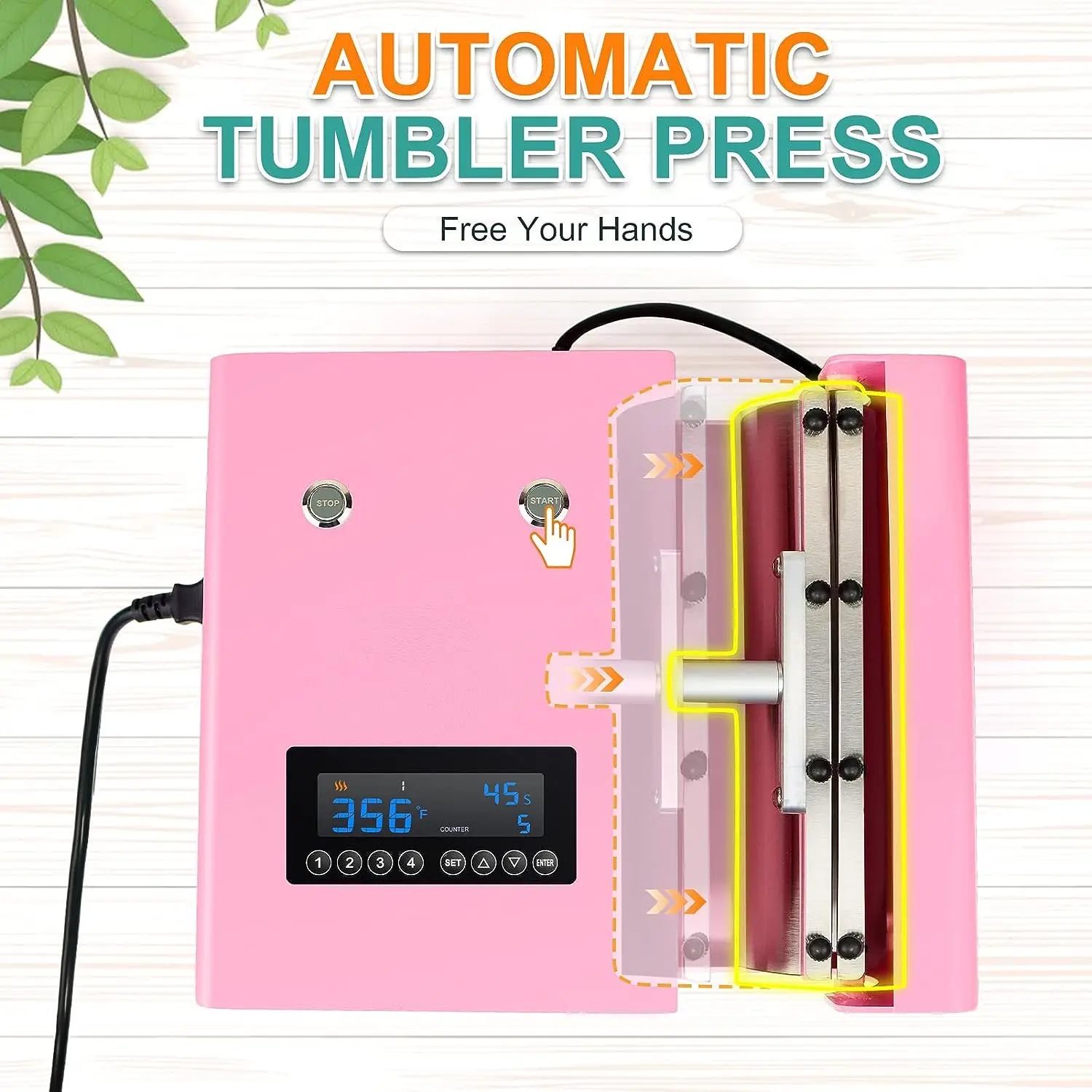 Home Use Wide Compatibility Tumbler Heat Press Sublimate Stainless Steel Straight Tumbler