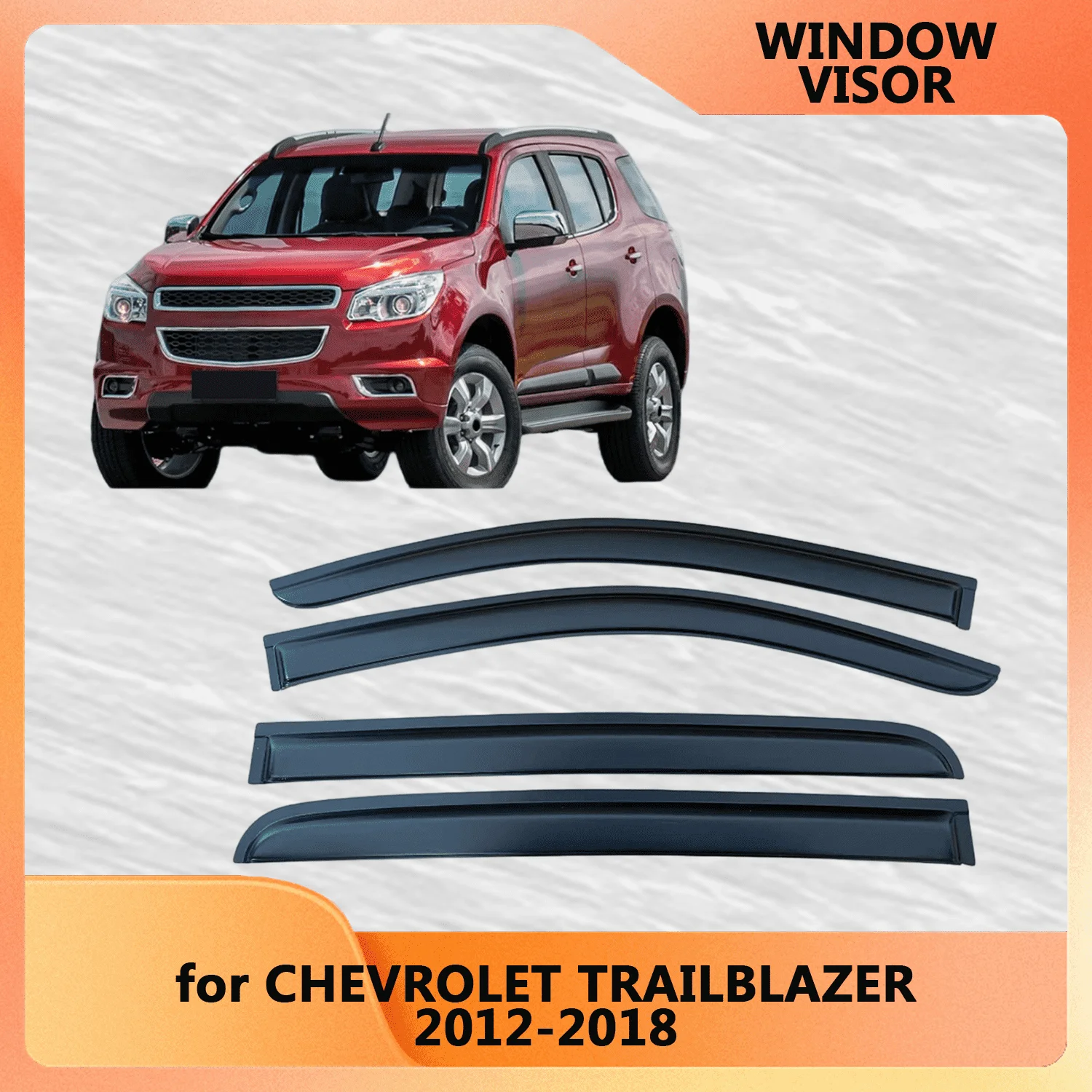 

Оконный козырек для CHEVROLET TRAILBLAZER 2012 2013 2014 2015 2016 2017 2018, ветрозащитные дефлекторы, защита от дождя, дверной козырек, вентиляционные шторы