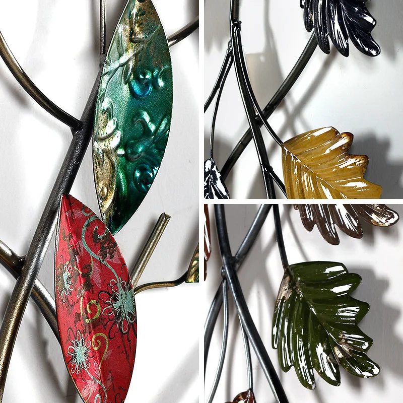 Indoor European wall decoration, wrought iron wall decoration, three-dimensional wall of home entrance foyer