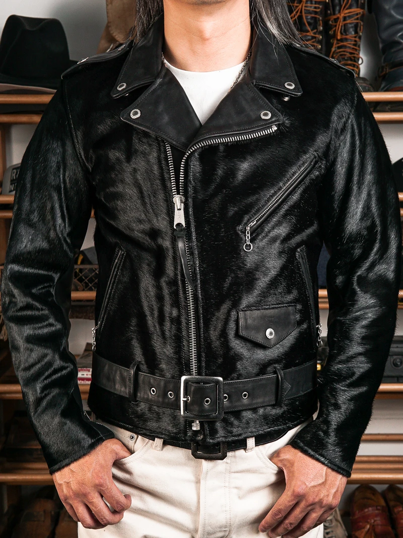 

Роскошная кожаная мотоциклетная куртка с восковым покрытием, оригинальный дизайн, модная городская молодежная повседневная куртка с длинными рукавами