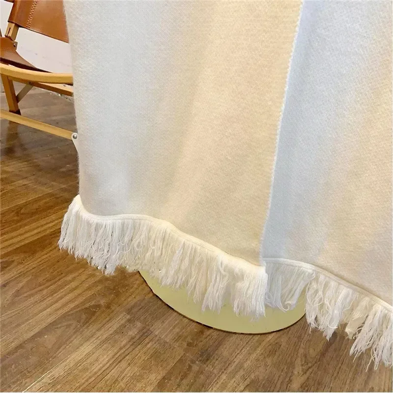 女性用ロングスプリットウールベスト,ノースリーブセーター,カラフルなボタン,新しい秋のコレクション