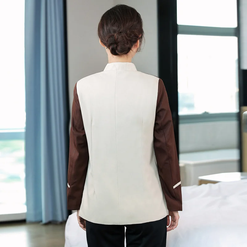 Schoonmaken Werkuniform Hotelkamer met lange mouwen Huishoudelijk personeel Set Eigendom Mall Vloerreiniging Tante Herfstwerkkleding