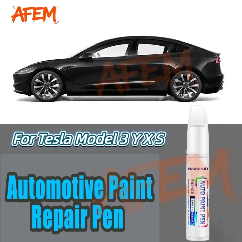 For 2012-2025 Tesla Model 3 Y X S Car Paint Repair Pen Car Touch Up Pen Black White Tesla Wheel Paint Repair Agent Paint Repair