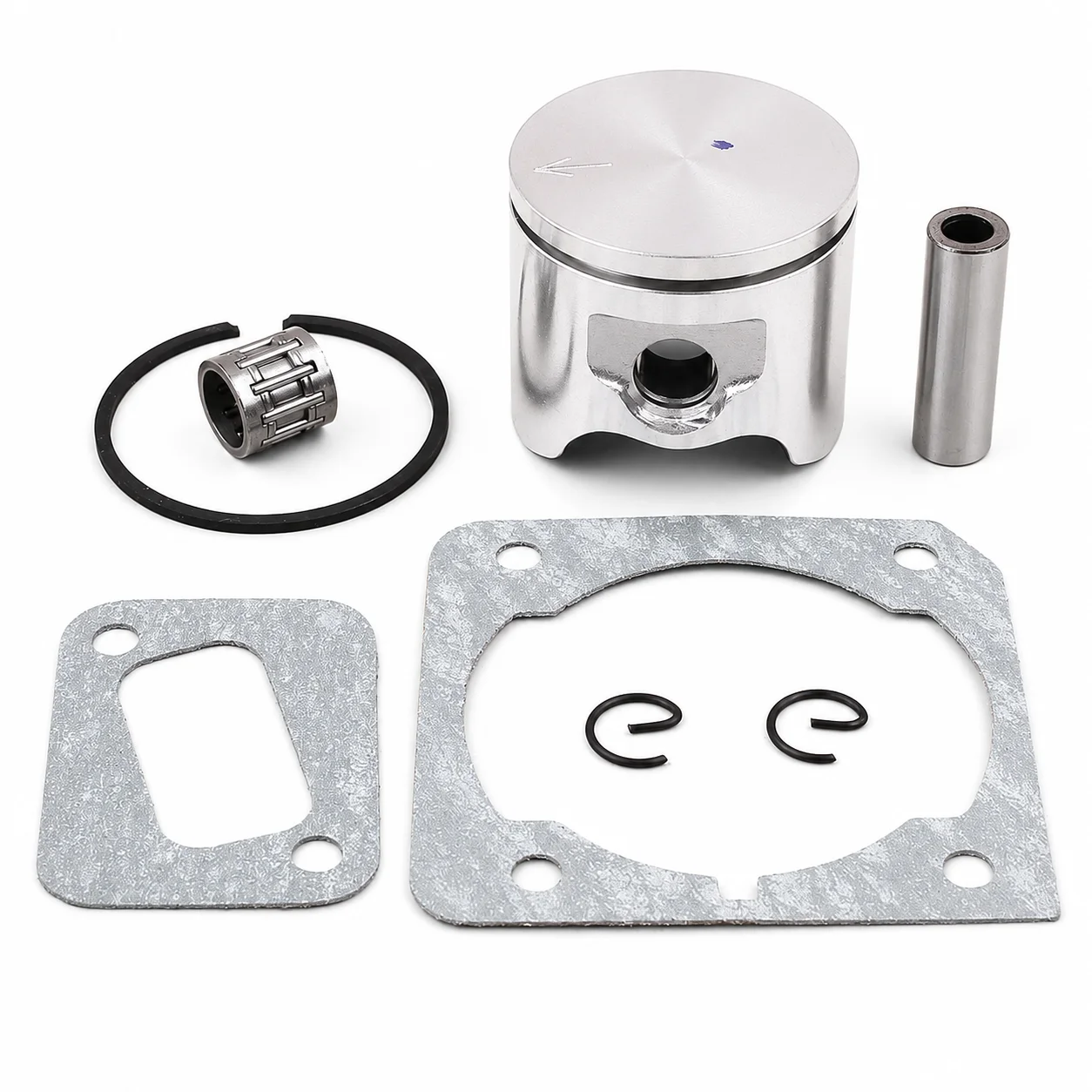 42mm Piston Ring Kit Cylinder Base Gasket Muffler Gasket Bearing For Husqvarna 340 345 Chainsaw Saw Parts 503 90 73 71 503907371