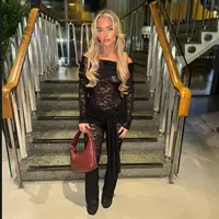Suninheart Lace Sexy See Through Jumpsuit Women Fashion Off-shoulder High Waist Club Party Jumpsuits - Image 3
