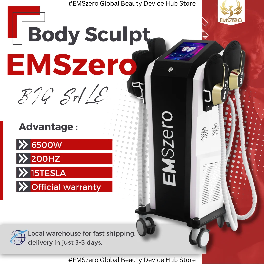 

EMSZERO NEO RF HIEMT EMS Body Sculpt Machine Eletric Muscle Stimulator Muscle Massager Fat Burner Weight Loss Butt Lifter Shaper