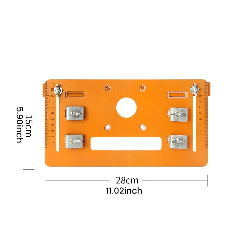 HI-Q circular saw guide rail base plate, adjustable cutting machine, electric wood guide rail, saw seat, woodworking table acces