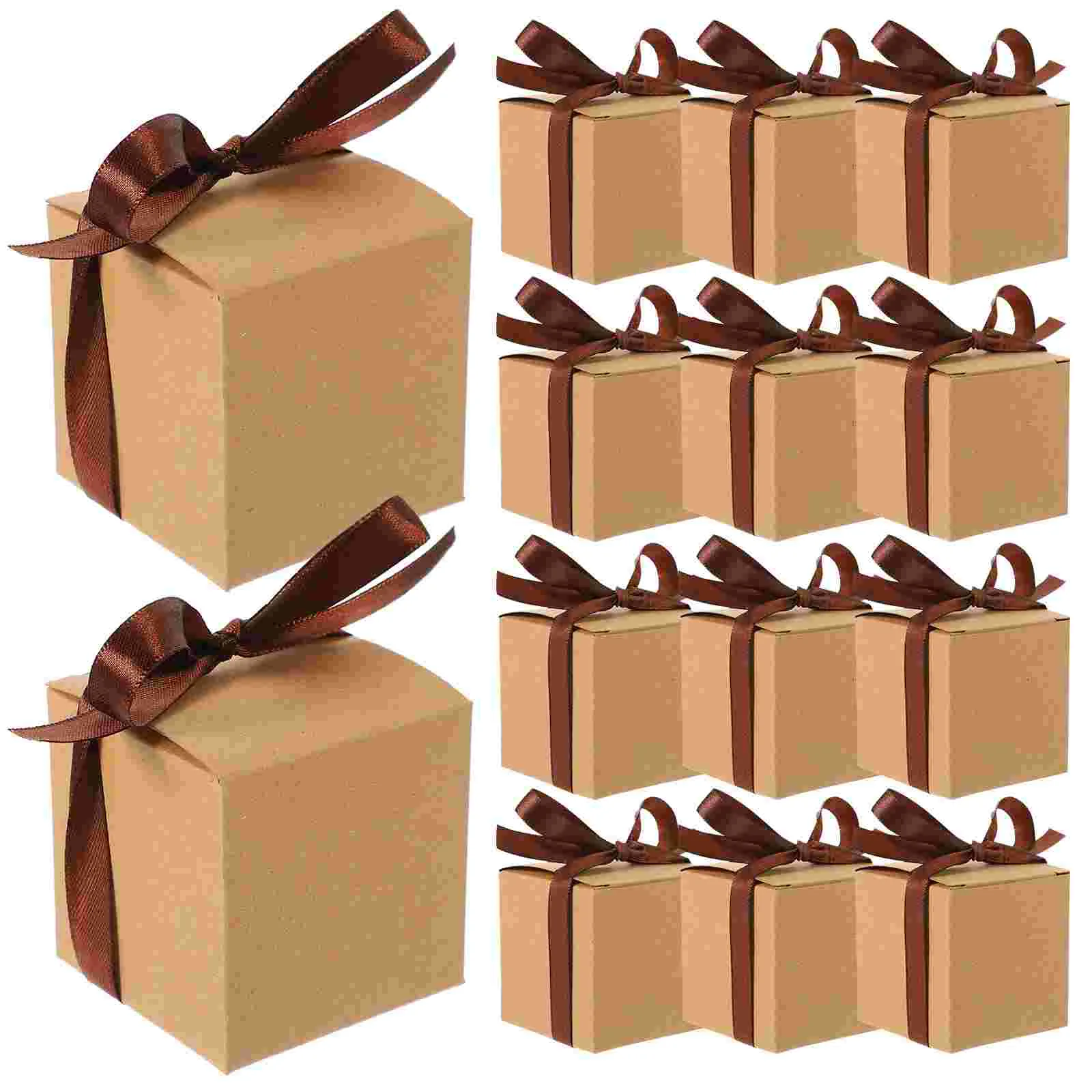 

50 Set Candy Box Portable Chocolate Boxes Gift For Valentines Day Presents Paper Small Gifts Multi-function Candies Case