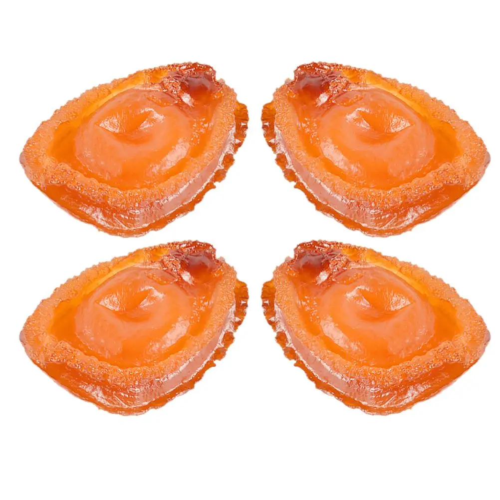 

3Pcs Simulated Fake Food Realistic Restaurant Home Decor PVC Lifelike Abalone Decoration Model Photography Props Reusable