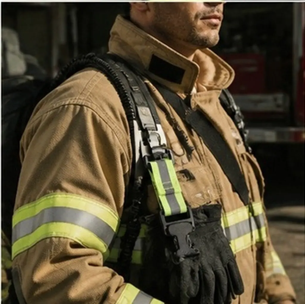 Firefighter Glove Strap Reflective Heavy Duty Gear Safety Halloween Christmas Glove Strap Holder Glove Clips Holder Nylon