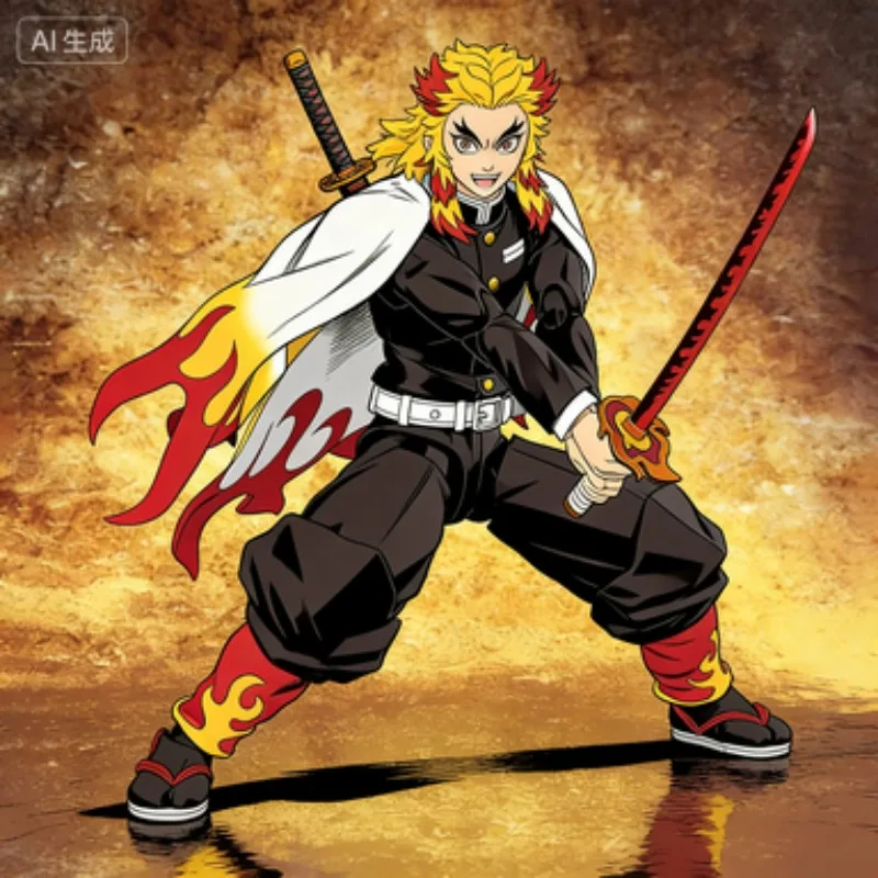 

Spot SaleBandai Original Genuine Figure Demon Slayer Mol Kit SHF Rengoku Kyoujurou Collection Action Figure Mol for Boys Toys Gi