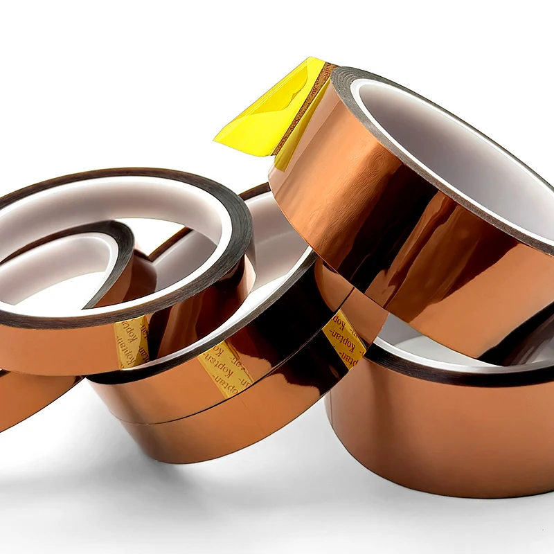 Gold Finger Tape Polyimide High Temp Heat Resistant Adhesive for Masking Soldering Electronics Width 3-200mm