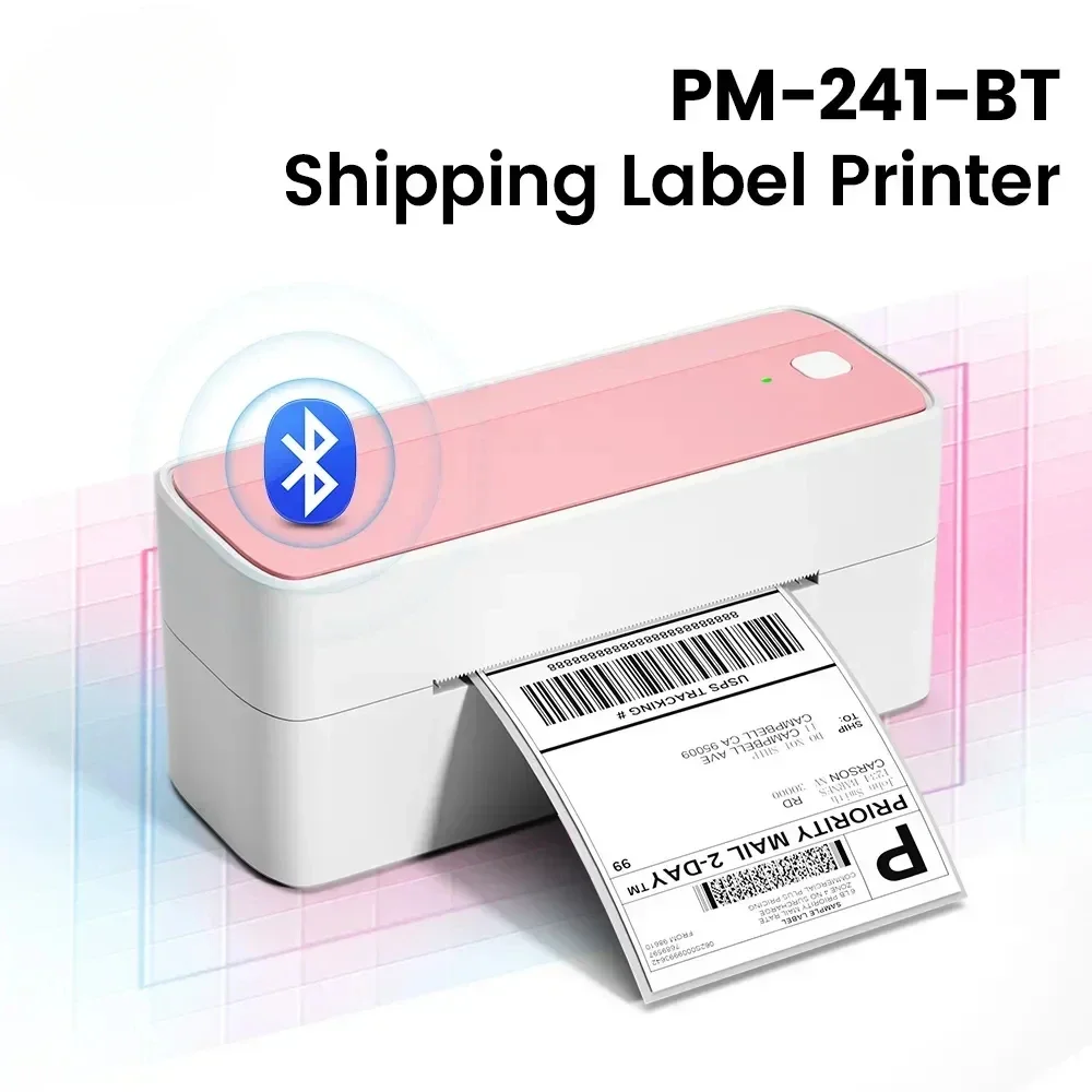 241 Bluetooth Thermal Label Printer Wireless Small Shipping Label Printer 4X6 Compatible with iPhone Android Mac Window 2025