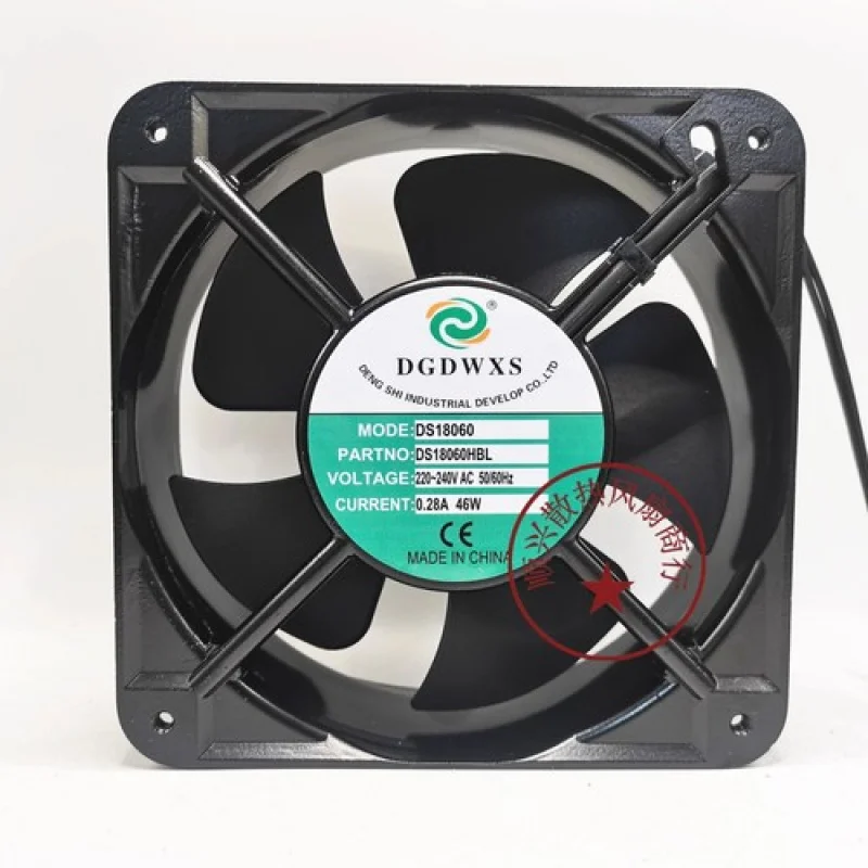 

C for DGDWXS DS18060HBL AC220/240V 0.28A 46W 18CM Ball Bearing Cooling Fan