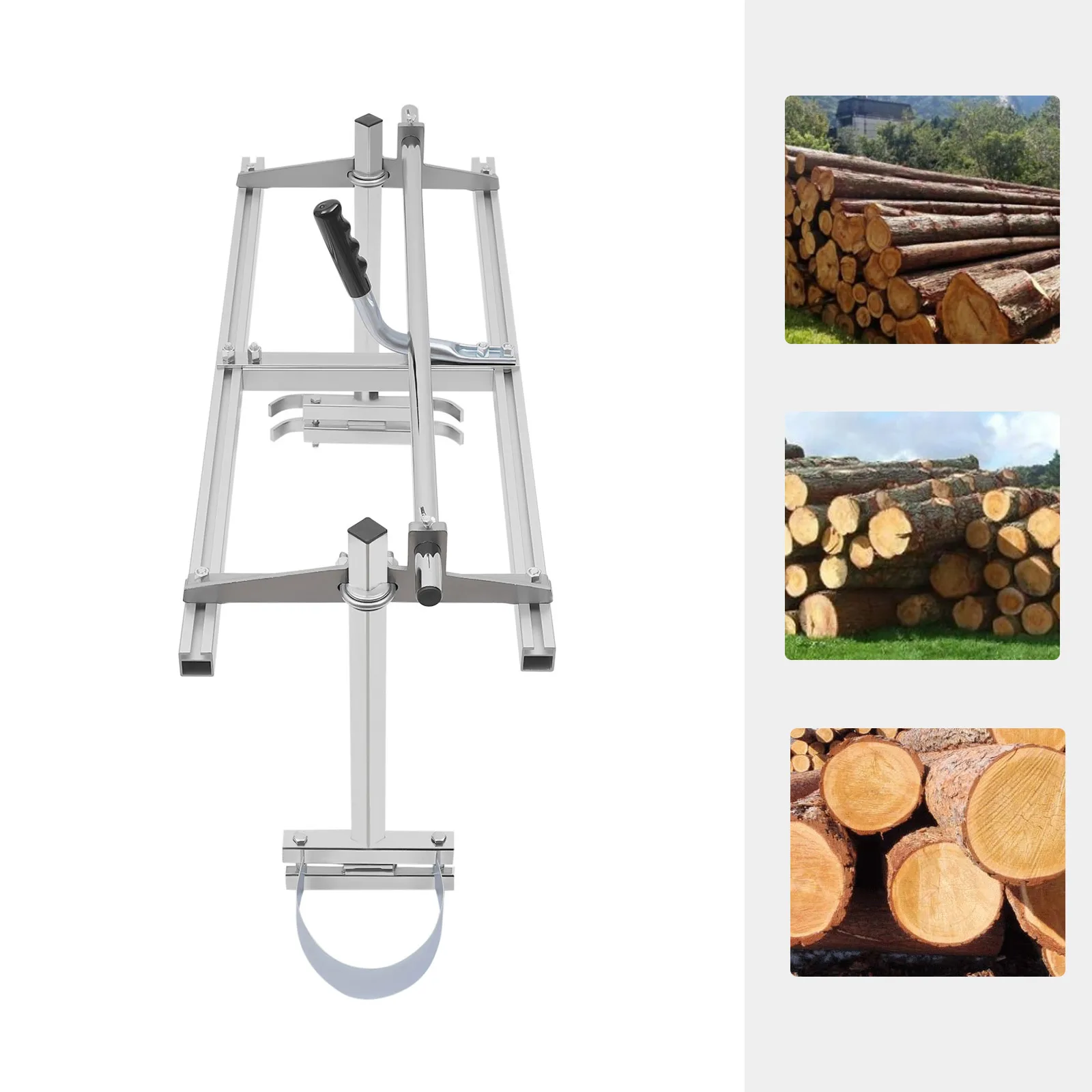 36 inch Logging Saw Cutting Frame Chainsaw Mill Mobile Planking Lumber Forest Board Saw Portable