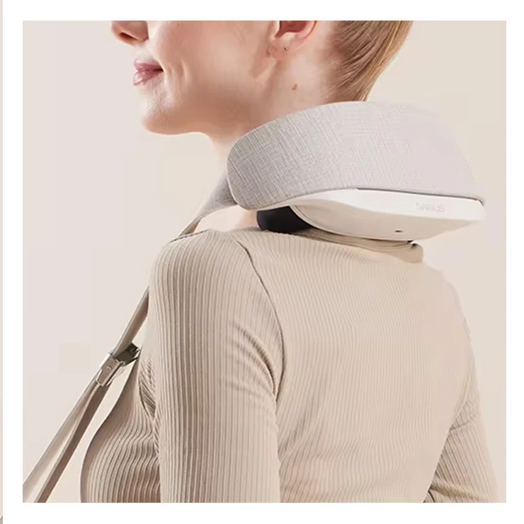 New Electric Portable Neck Shoulder Back Massage Belt With Heat Wireless Function and Remote Control for Body Application
