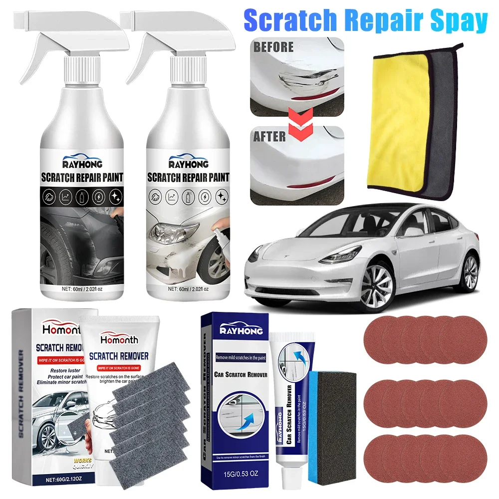 Car Scratch Repair Spray Polishing Deep Scartch Remover Body Paint Scratch Spray Varnishing Touch-up Spray Scratch Repair Wax