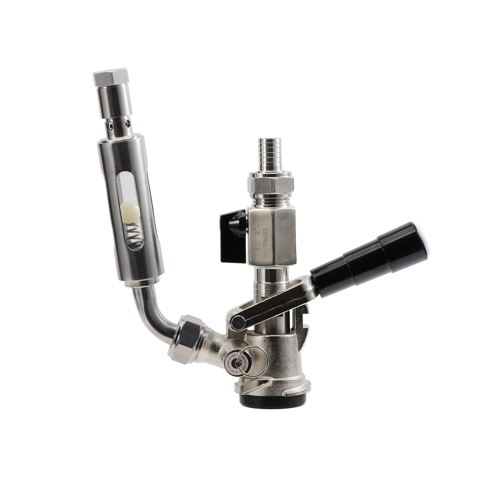 Pro Keg Filler FOB Beer Stop w/Adjustable PRV Manual Keg Filler with Auto Fill Stop No Overflows Counter-pressure Fill view 4
