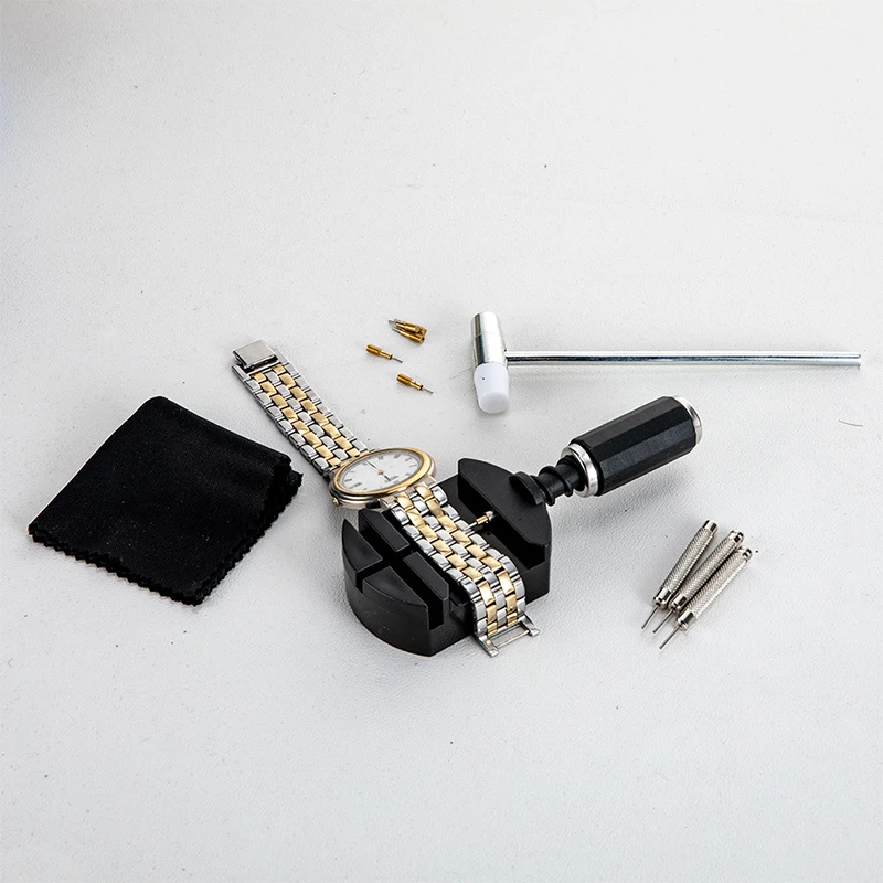 Watch Link Removal Tool Kit Sizing Strap Watch Adjuster Strap Chain Pin Remover Repair Tool Kit For Watch Band Strap Adjustment