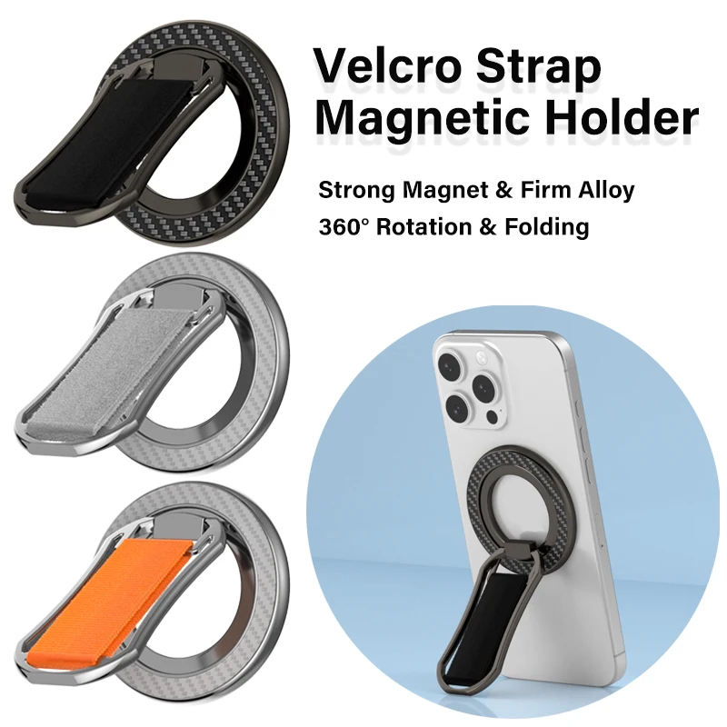 

Mobile Phone Metal Magnetic Holder for Magsafe Detachable Adjustable 360° Rotation Strong Magnet Stand for iPhone 16 15 Samsung