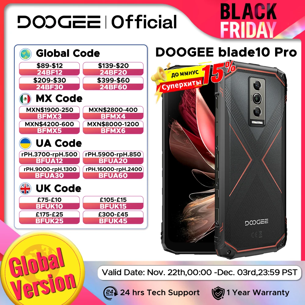 World Premiere DOOGEE Blade10 Pro Rugged Phone 6.56