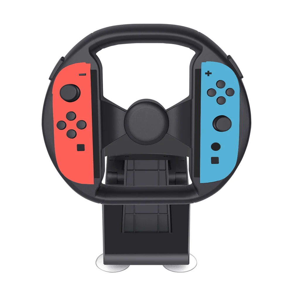 

For Nintendo Switch 2 Joy-Con Racing Wheel Gaming Handle Hand Grip Racing Steering Wheels With Suction Cup Base Game Accessories